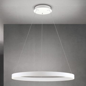 LED dimbar pendellampa på kabel KOLK LED/80W/230V 2700/3000/4000K Ø 80 cm vit