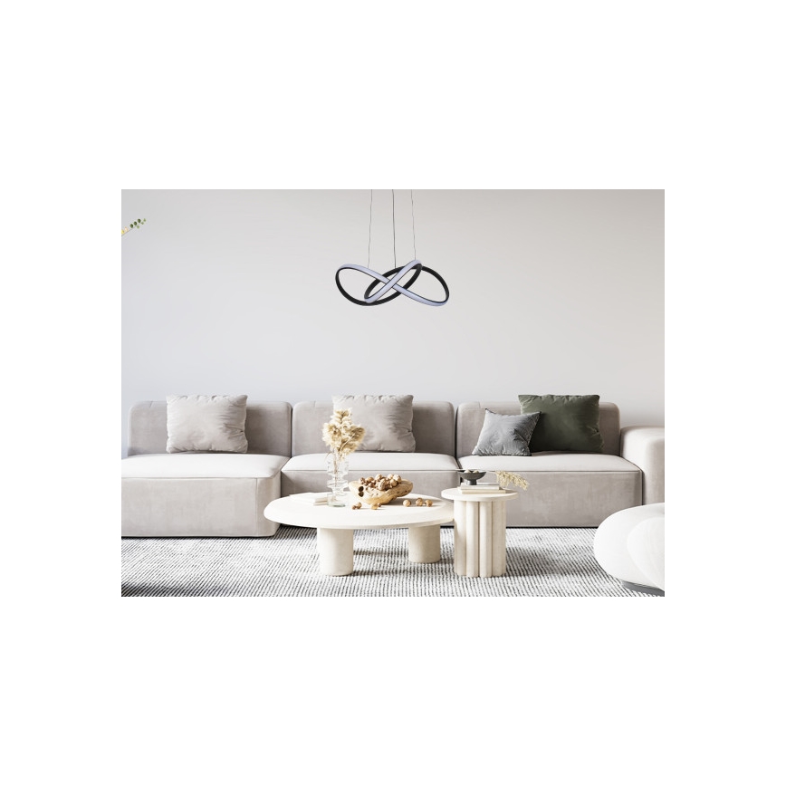 Dimmbar LED-pendellampa på vajer LED/65W/230V 3000-6500K Ø49 cm + fjärrkontroll