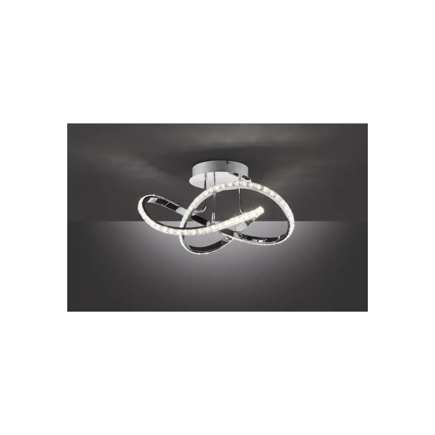 LED dimbar plafondlampa ABRO LED/26W/230V blank krom