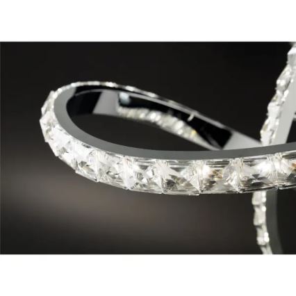 LED dimbar plafondlampa ABRO LED/26W/230V blank krom