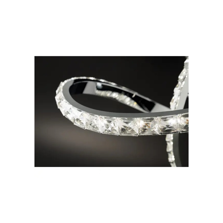 LED dimbar plafondlampa ABRO LED/26W/230V blank krom