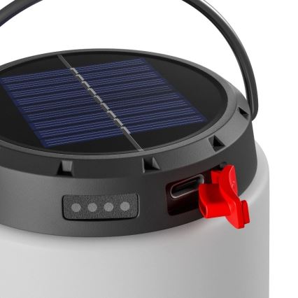 LED-dimbar portabel solcellsuppladdningslampa LUMINA TUBO LED/5V 800 mAh
