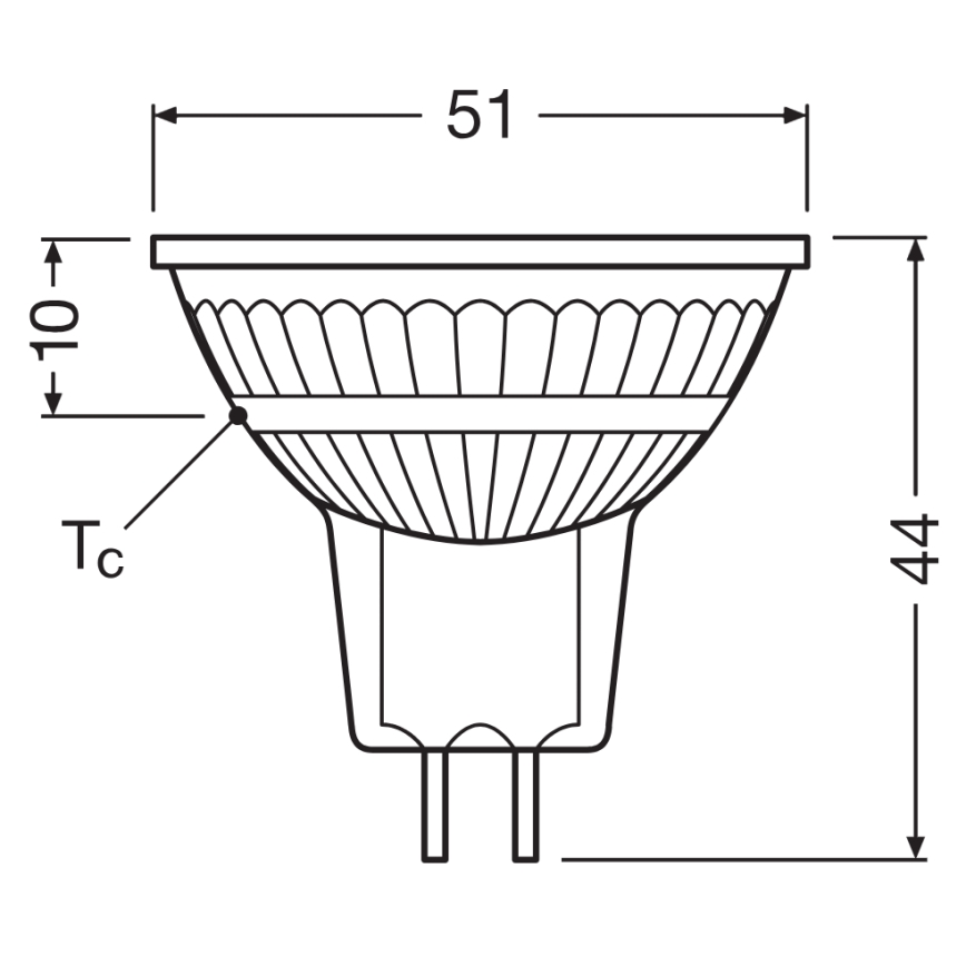 Dimbar LED-reflektorlampa MR16 GU5,3/5,3W/12V 4000K 36° CRI 97 - Ledvance