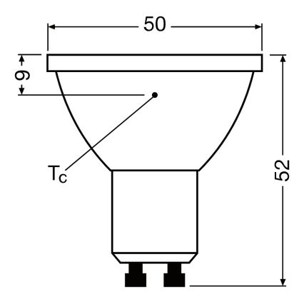 Dimmbar LED-reflektorlampa PAR16 GU10/7W/230V 2700K 120° CRI 90 - Ledvance