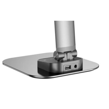 LED Dimbara bordslampa med USB LED/7,5W/230V 3000K/4000K/5500K antracit