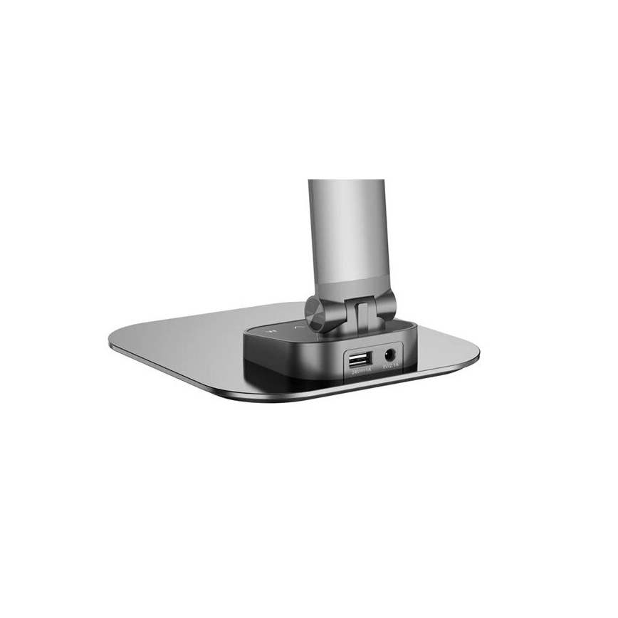 LED Dimbara bordslampa med USB LED/7,5W/230V 3000K/4000K/5500K antracit