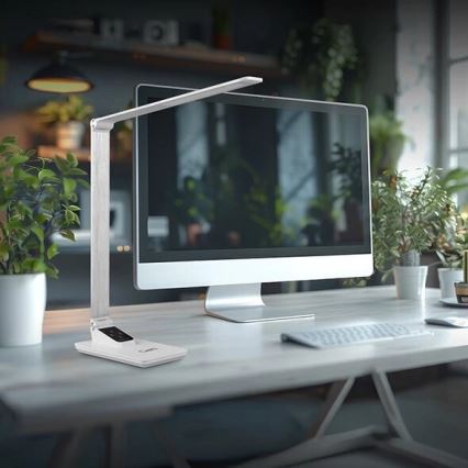 LED Dimbart skrivbordslampa med USB LED/7W/230V 3000K/4000K/5500K vit