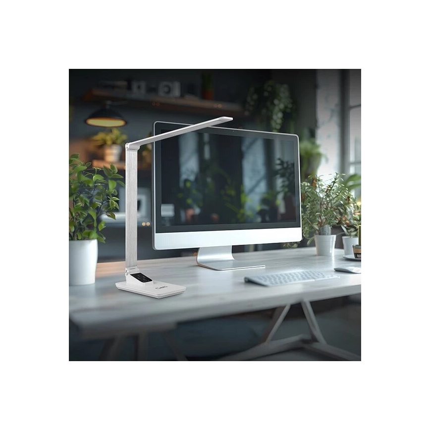 LED Dimbart skrivbordslampa med USB LED/7W/230V 3000K/4000K/5500K vit