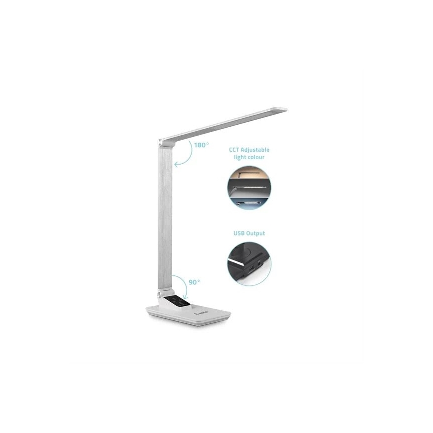 LED Dimbart skrivbordslampa med USB LED/7W/230V 3000K/4000K/5500K vit