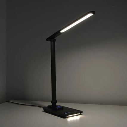 LED Dimbara bordslampa med USB LED/9W/230V 3000K/4000K/5500K svart