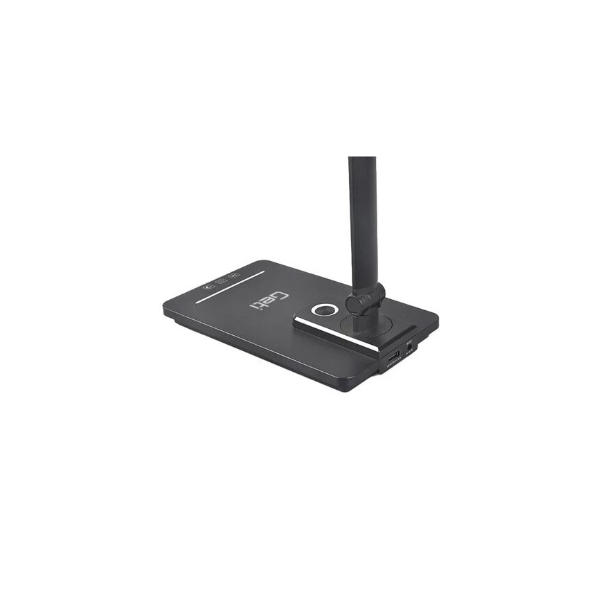 LED Dimbara bordslampa med USB LED/9W/230V 3000K/4000K/5500K svart