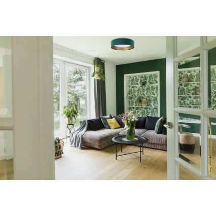 LED Dimbart taklampa SMART GALAXY LED/24W/230V Ø 45 cm 2700-6500K Wi-Fi Tuya grön/guld + fjärrkontroll