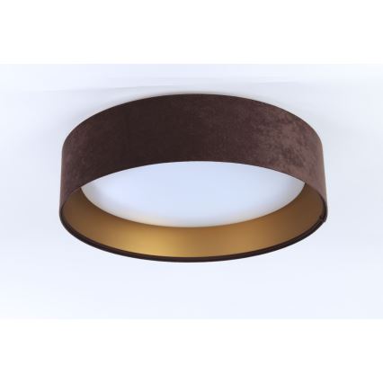 LED Dimbart taklampa SMART GALAXY LED/24W/230V Ø 45 cm 2700-6500K Wi-Fi Tuya brun/guld + fjärrkontroll