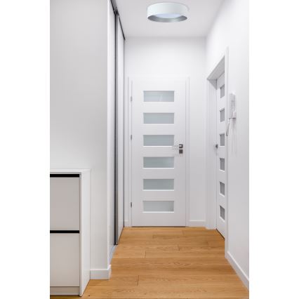 LED Dimbart taklampa SMART GALAXY LED/24W/230V Ø 45 cm 2700-6500K Wi-Fi Tuya vit/silver + fjärrkontroll