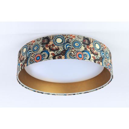 LED Dimbart taklampa SMART GALAXY LED/36W/230V Ø 55 cm 2700-6500K Wi-Fi Tuya Flerfärgad/guld + fjärrkontroll