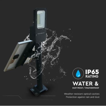 LED Dimbara solarlampa för utomhusbruk LED/50W/6,4V 4000K IP65 50000 mAh + fjärrkontroll