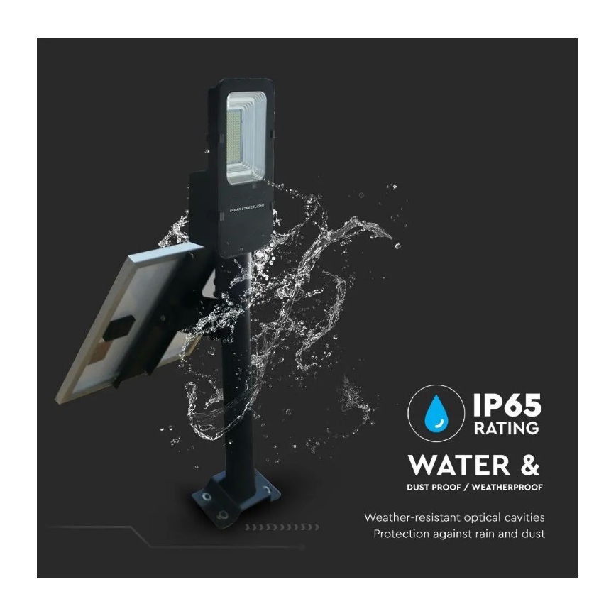 LED Dimbara solarlampa för utomhusbruk LED/50W/6,4V 4000K IP65 50000 mAh + fjärrkontroll