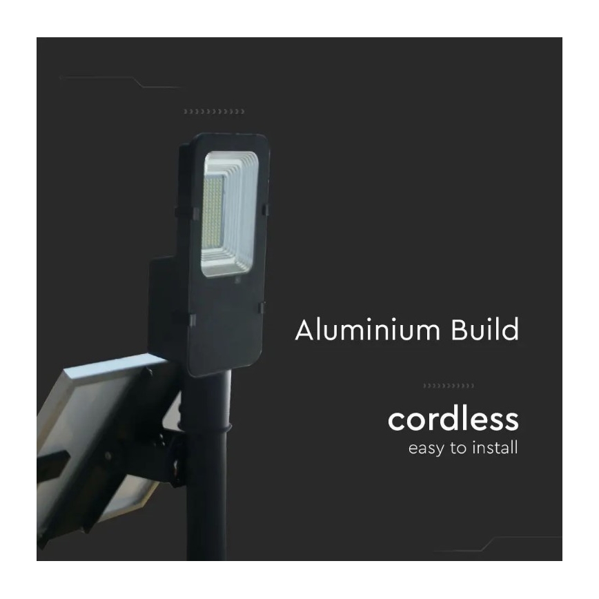 LED Dimbart solarlampa för utomhusbruk LED/50W/6,4V 6000K IP65 50000 mAh + fjärrkontroll