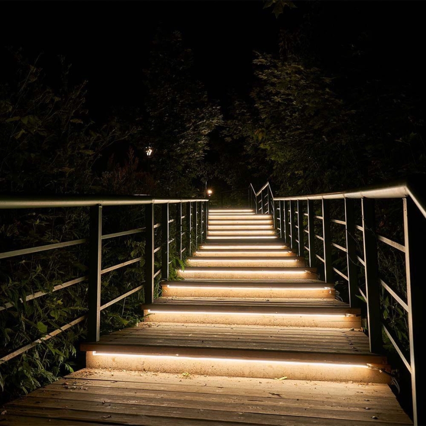 LED dimbar solcellstejp LED/1,2W/3,7V 3000K IP67 1500 mAh 5m + fjärrkontroll