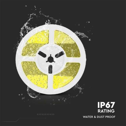 LED dimbar solcellstejp LED/1,2W/3,7V 3000K IP67 1500 mAh 5m + fjärrkontroll