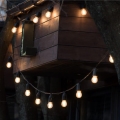 LED-dimbar solcellsdriven dekorationsslinga STARLIGHT NEO 10xE27/3,7V 2700K IP54 1200 mAh 11,5m + fjärrkontroll