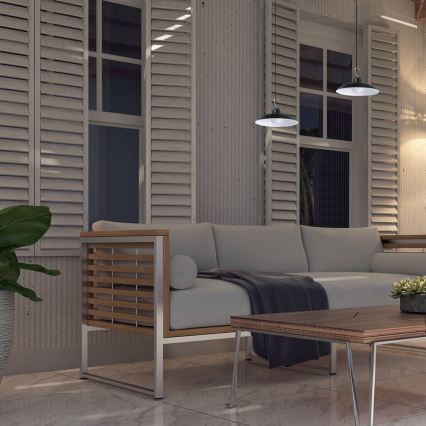 LED Dimbart solcellshängande ljus med skymningssensor LED/6W/3,7V 800 mAh IP44 + fjärrkontroll