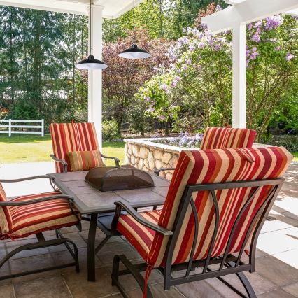 LED Dimbart solcellshängande ljus med skymningssensor LED/6W/3,7V 800 mAh IP44 + fjärrkontroll