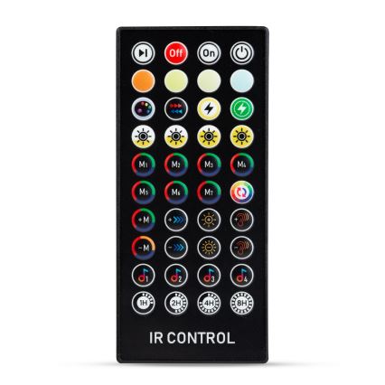 LED dimbar solcellsslinga 15xLED/1,5W/3,7/5V 2700-10000K 2200 mAh 9 m IP65 svart + fjärrkontroll