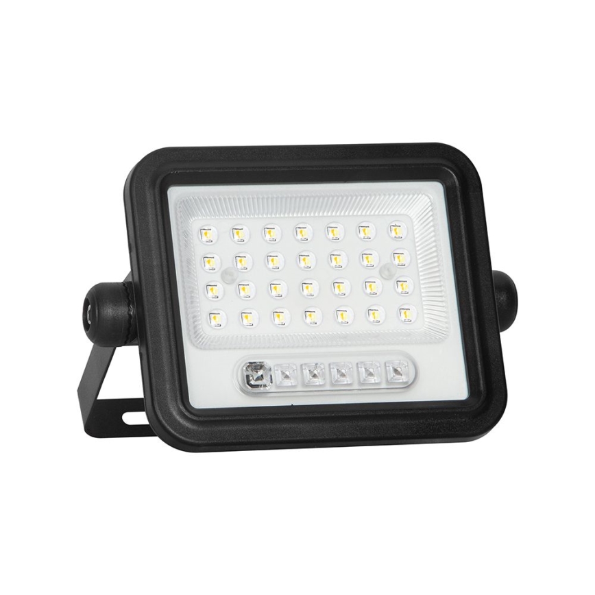 LED-dimbar solcellsstrålkastare LED/50W/3,2V 2000-8000K IP65 3800 mAh svart + fjärrkontroll