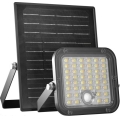 LED dimbar solcellsstrålkastare med sensor LED/10W/3,7V 3000/4000K IP65 3600 mAh + fjärrkontroll