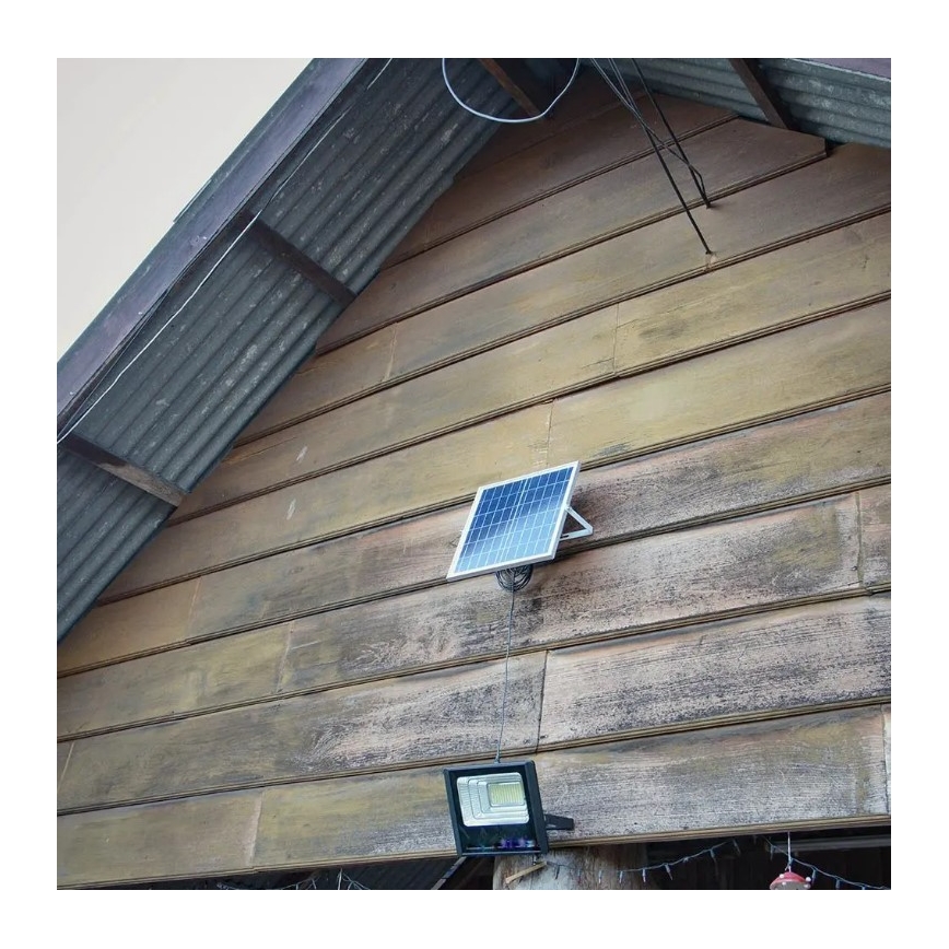 LED Dimbart solreflektor LED/20W/6,4V 4000K IP65 10000 mAh + fjärrkontroll