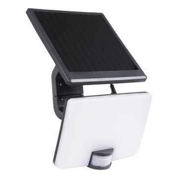 LED dimbar solreflektor med rörelsesensor och skymningssensor LED/10W/3000 mAh 4000K IP54