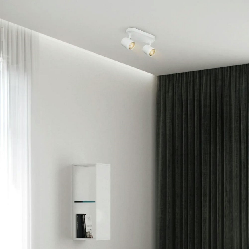 LED Dimbar spotlight MANU 2xGU10/5,8W/230V vit