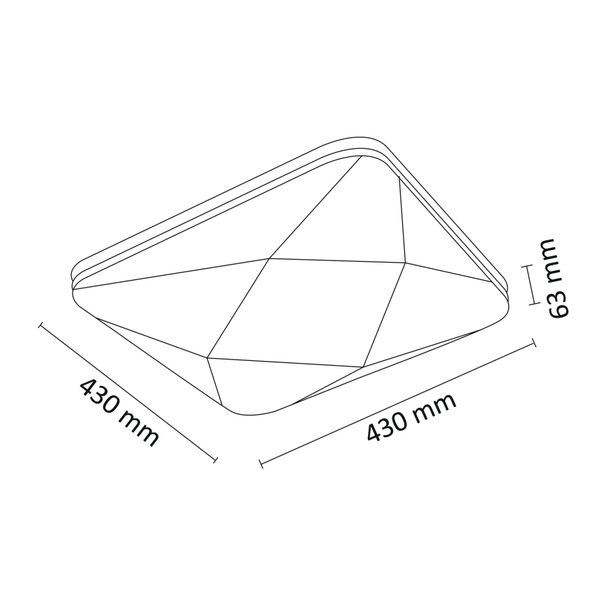 LED Dimbar Takbelysning KASTOR med Fjärrkontroll  LED/72W/230V