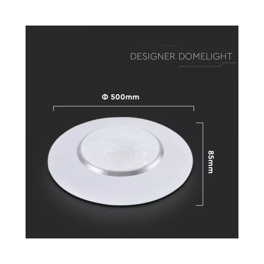 LED Dimbar Takbelysning med en Fjärrkontroll  LED/60W/230V diameter 50cm