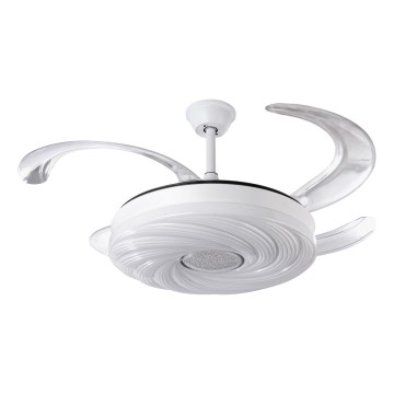 LED Dimbar takfläkt LED/60W/230V 3000-6000K diameter 50 cm vit + fjärrkontroll