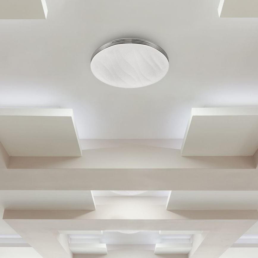 LED Dimbart takarmatur LED/60W/230V 3000K/4000K/6500K Ø 50 cm + fjärrkontroll