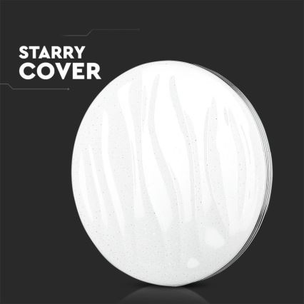 LED Dimbart takarmatur LED/60W/230V 3000K/4000K/6500K Ø 50 cm + fjärrkontroll