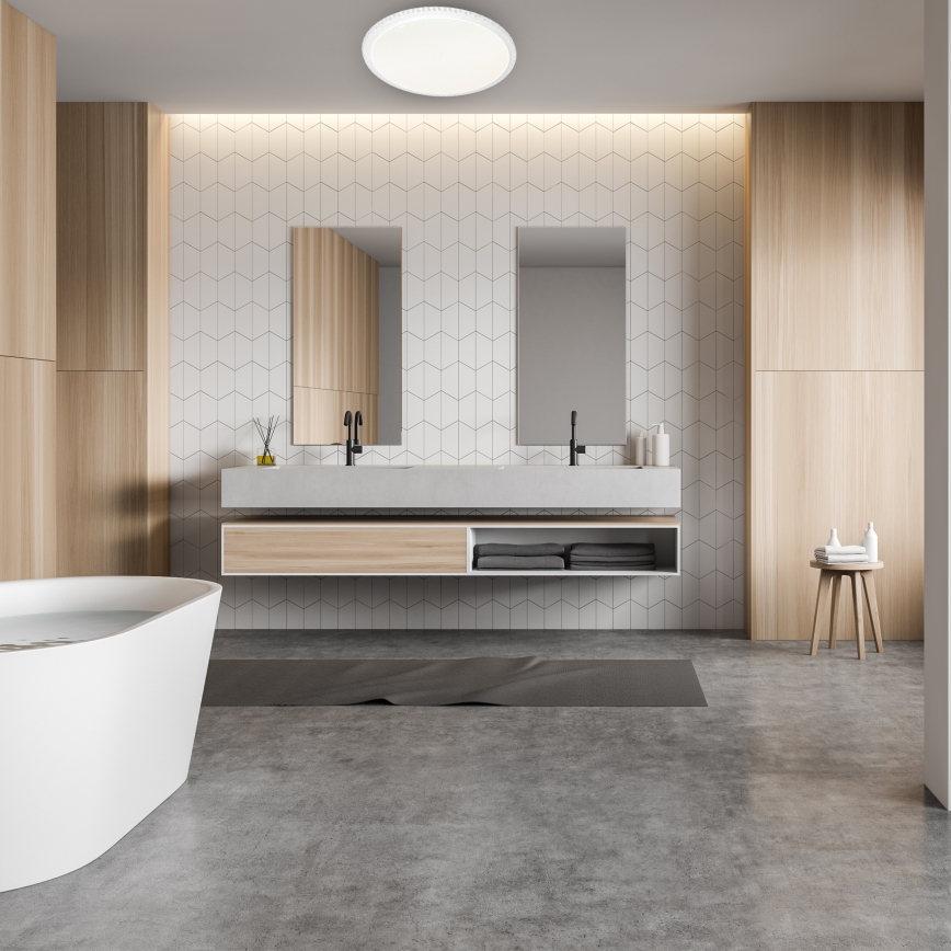 LED dimbar taklampa CRUZ med fjärrkontroll LED/66W/230V 3300lm