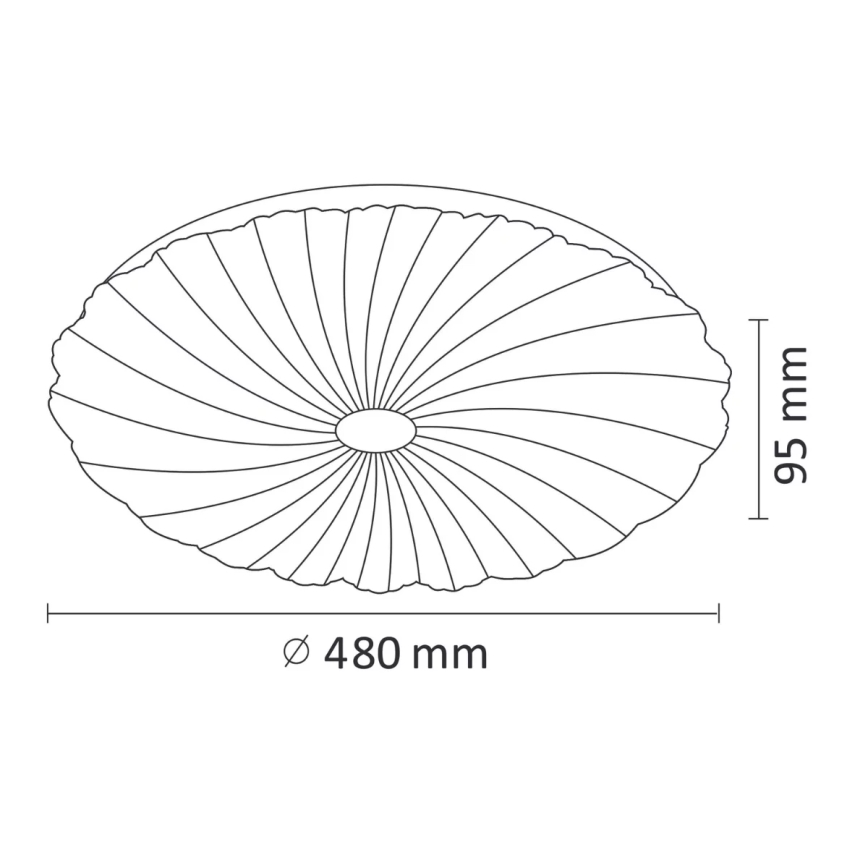LED Dimbart takarmatur FLOWER LED/36W/230V + fjärrkontroll