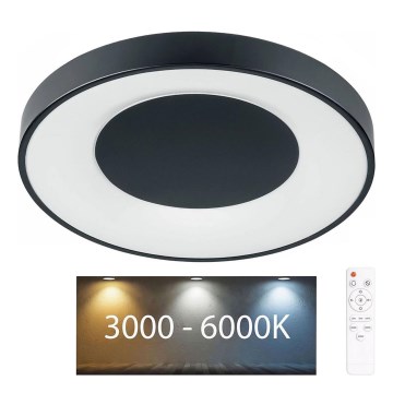 LED-dimbar taklampa för badrum WITOLD LED/48W/230V Ø 38,5 cm 3000-6000K IP44 + fjärrkontroll