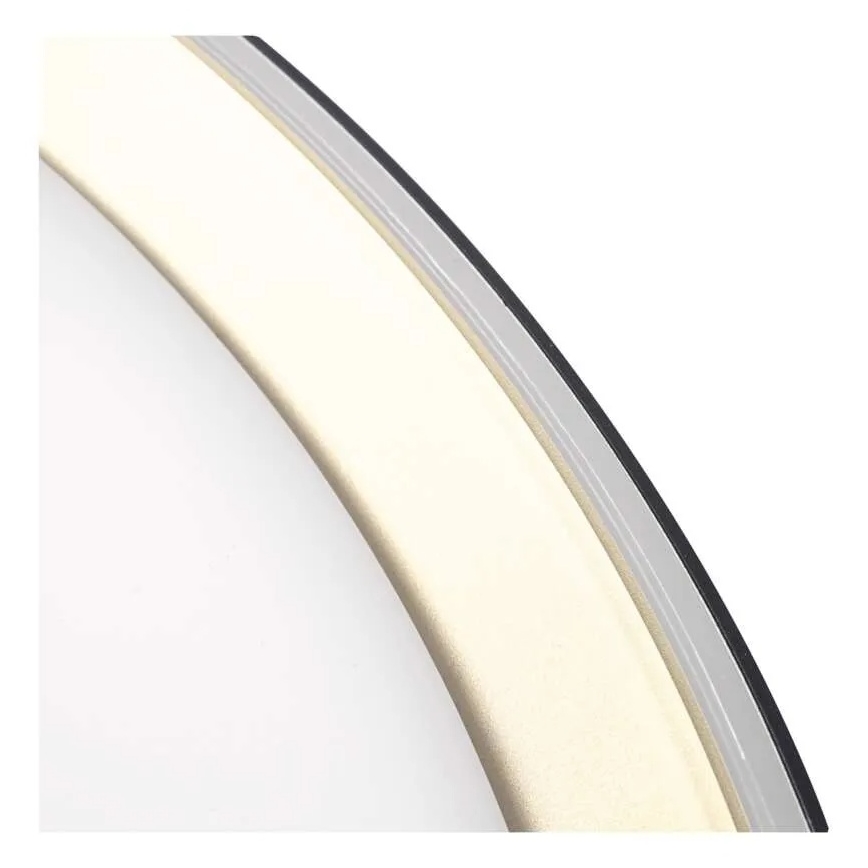 Dimbar LED-taklampa ILVI LED/30W/230V 2700-6500K Ø 40 cm svart/mässing + fjärrkontroll