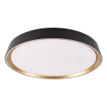 LED-dimbar taklampa ILVI LED/45W/230V 2700-6500K Ø 50 cm svart/beige + fjärrkontroll