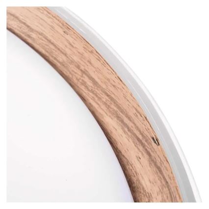 ILVI dimbar LED-taklampa 45W/230V 2700–6500K Ø 50 cm vit/beige + fjärrkontroll