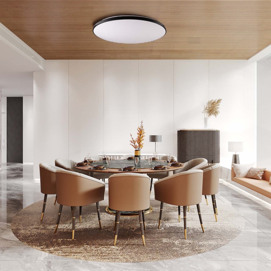 LED Dimbart taklamp KERN LED/80W/230V 3000-6000K Ø 80 cm svart + fjärrkontroll