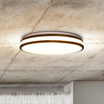 LED Dimbar taklampa LASKOS LED/48W/230V 3000-6500K svart + fjärrkontroll