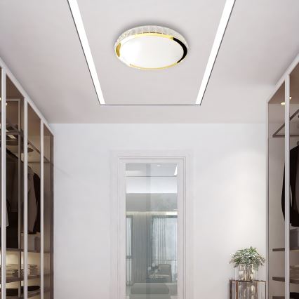 LED Dimbart takarmatur LAYLA LED/50W/230V 3000/4000/6000K guld + fjärrkontroll