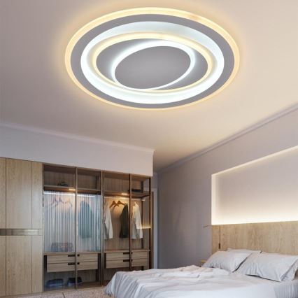 LED Dimbart takarmatur för tak LED/100W/230V 3000-6500K + fjärrkontroll