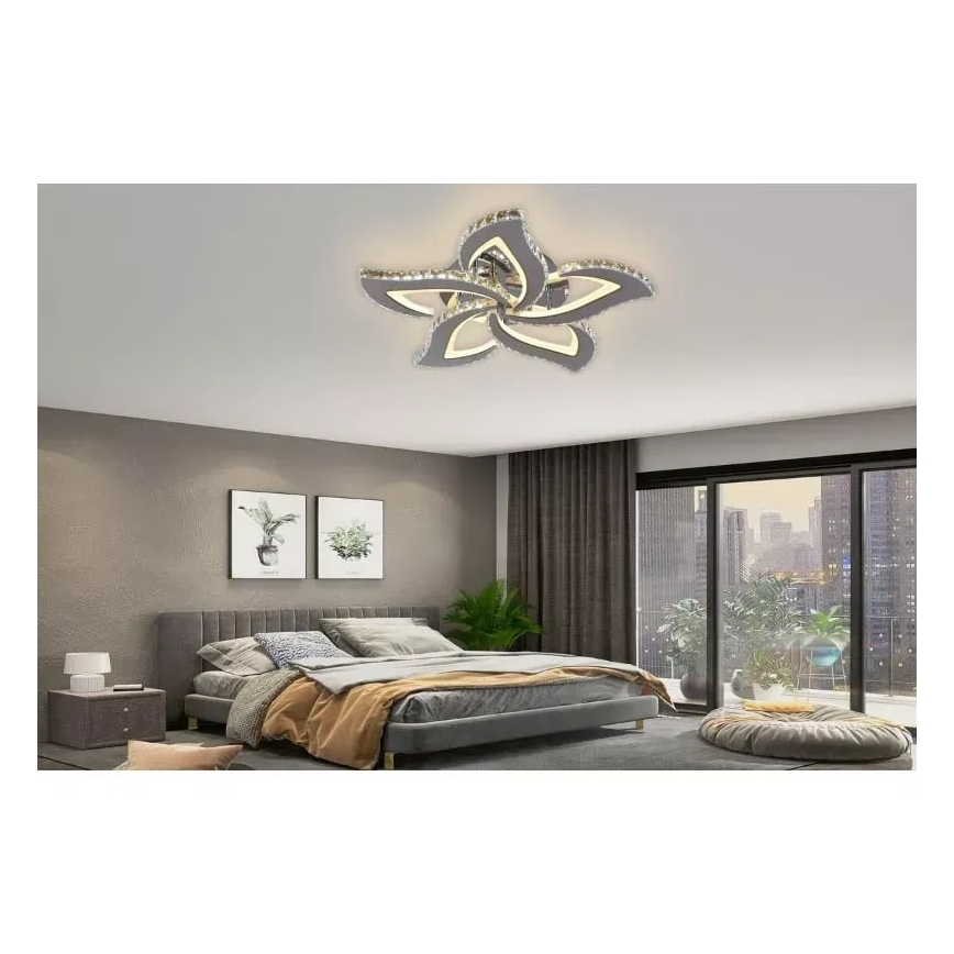 LED Dimbart takmonterat takarmatur LED/100W/230V 3000-6500K + fjärrkontroll