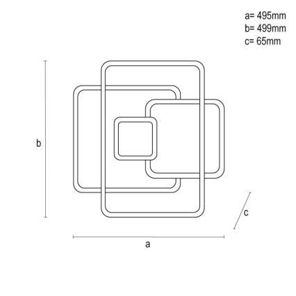 LED Dimbar taklampa LED/110W/230V 3000-6500K vit + fjärrkontroll